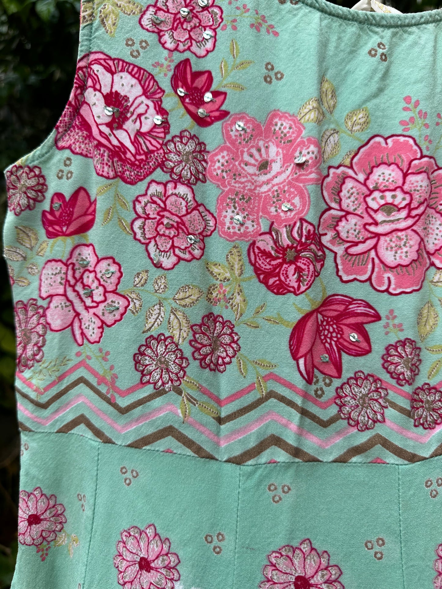 Pastel green floral kurta