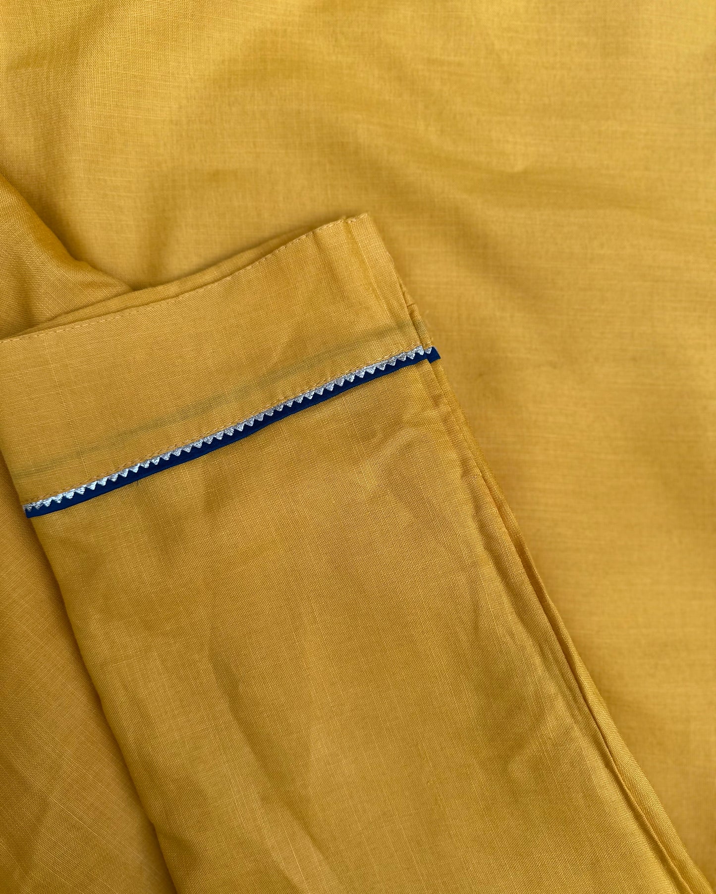 Yellow cotton kurta set