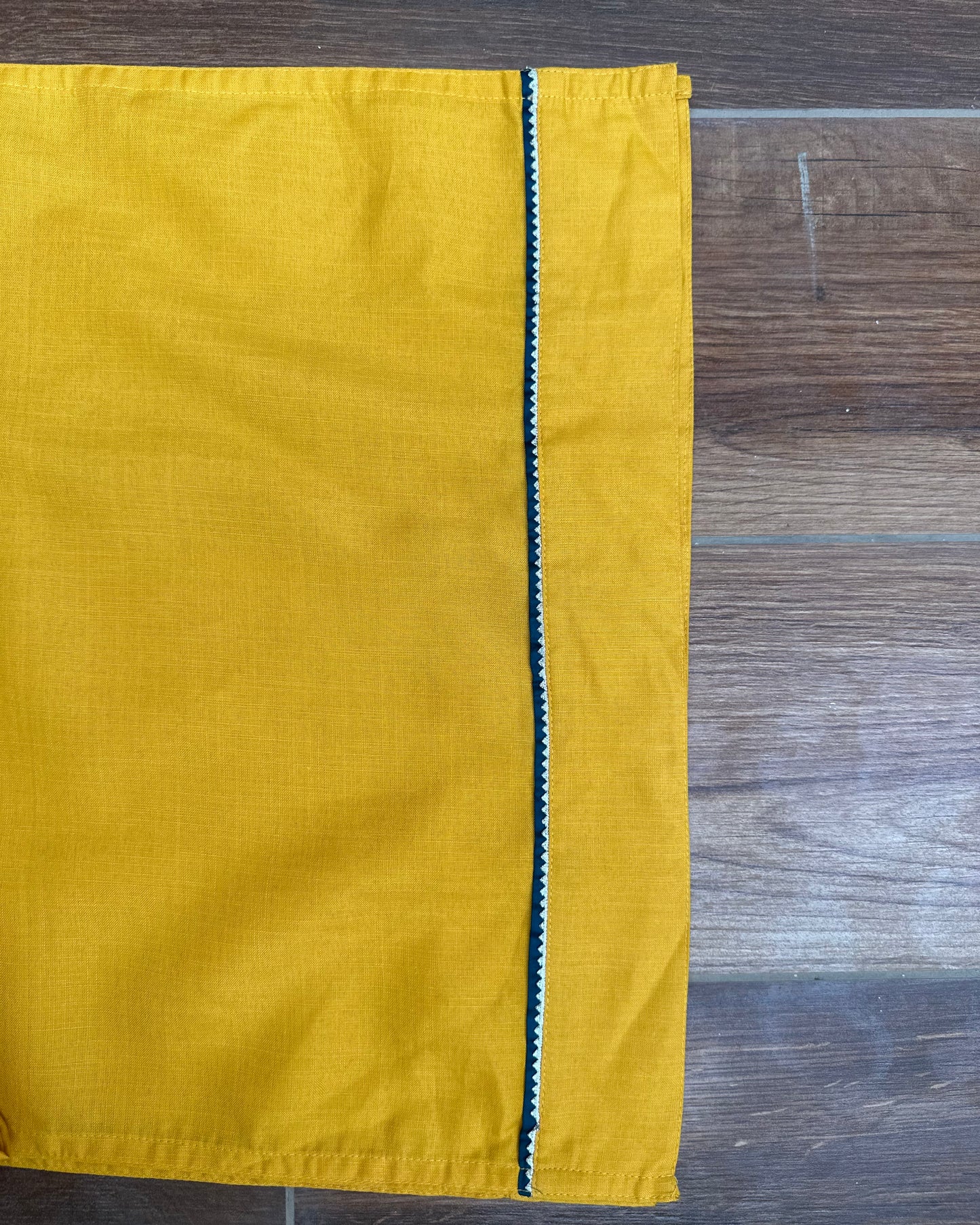 Yellow cotton kurta set