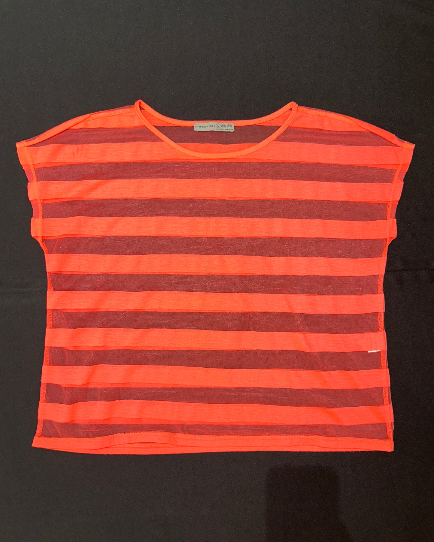 Pink sheer overlay top