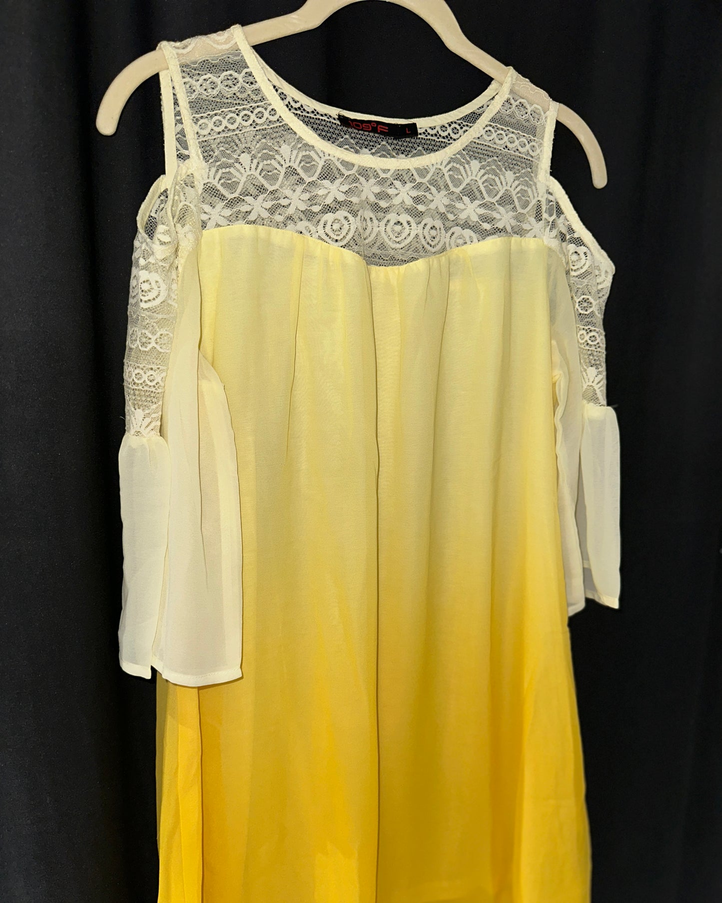Yellow shaded dress