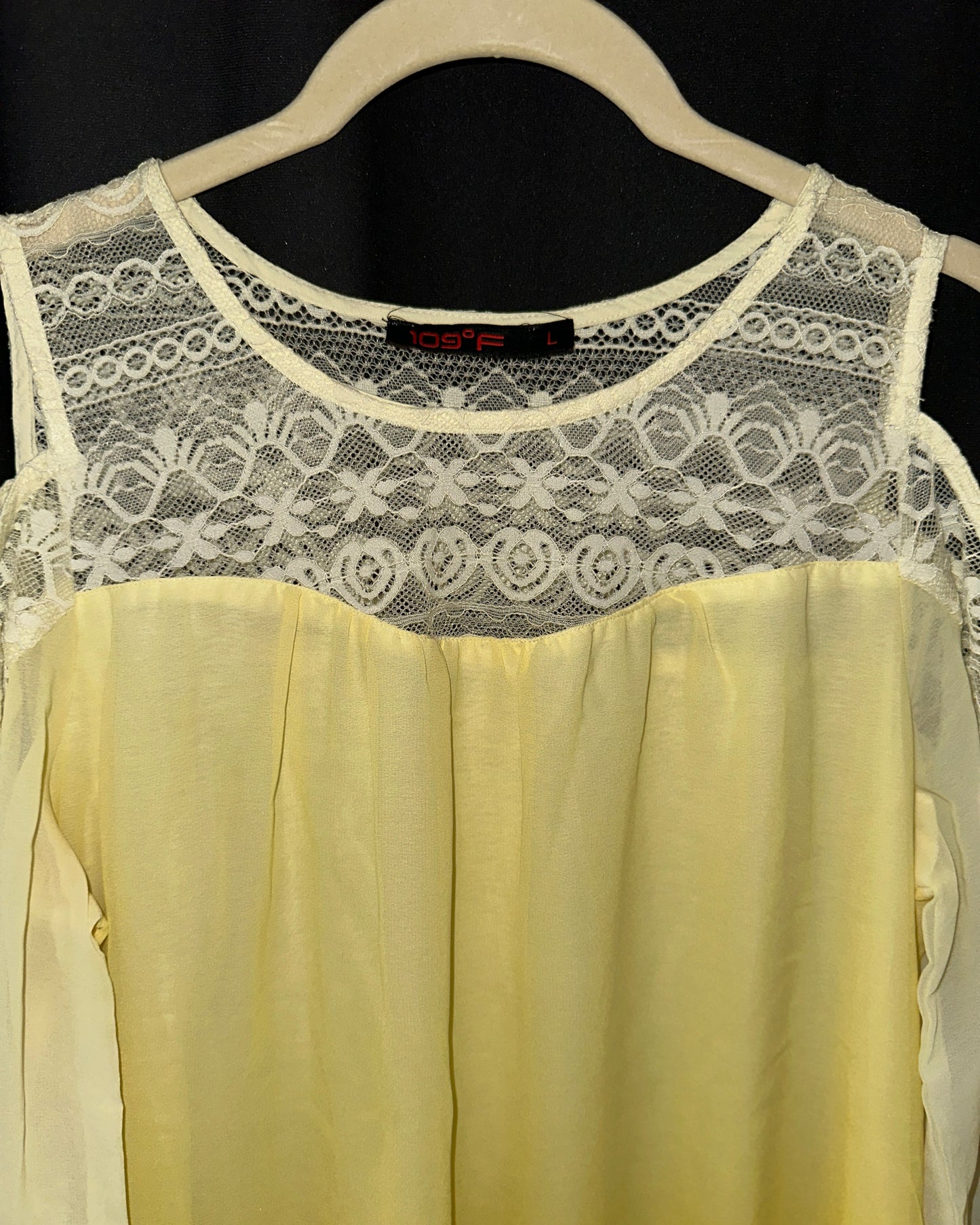 Yellow shaded dress