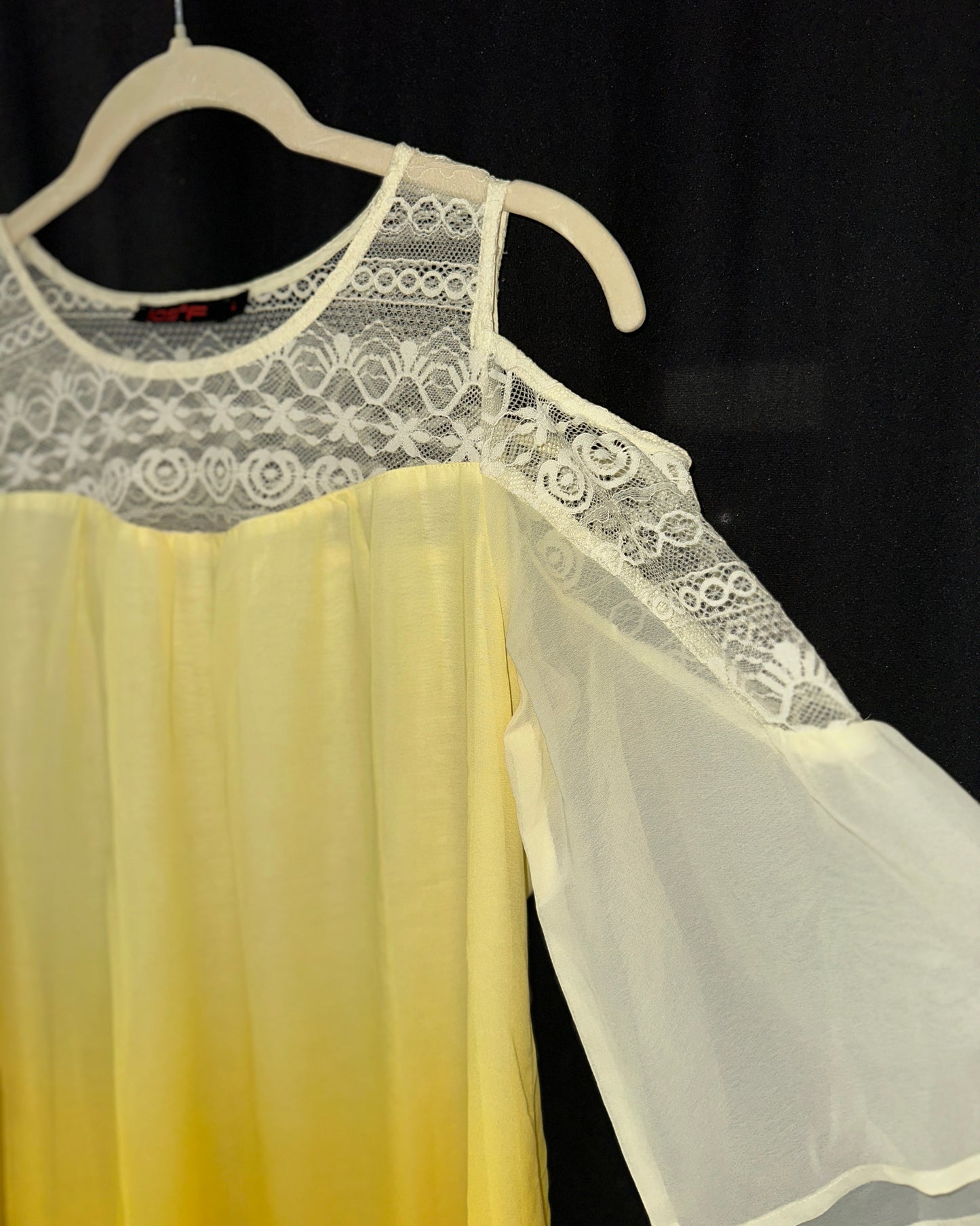 Yellow shaded dress