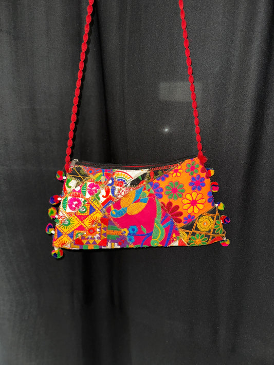 Multicolor banjaran embroidered bag