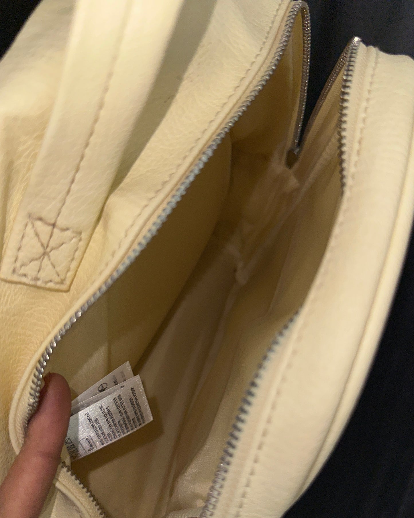 Light yellow small backpack