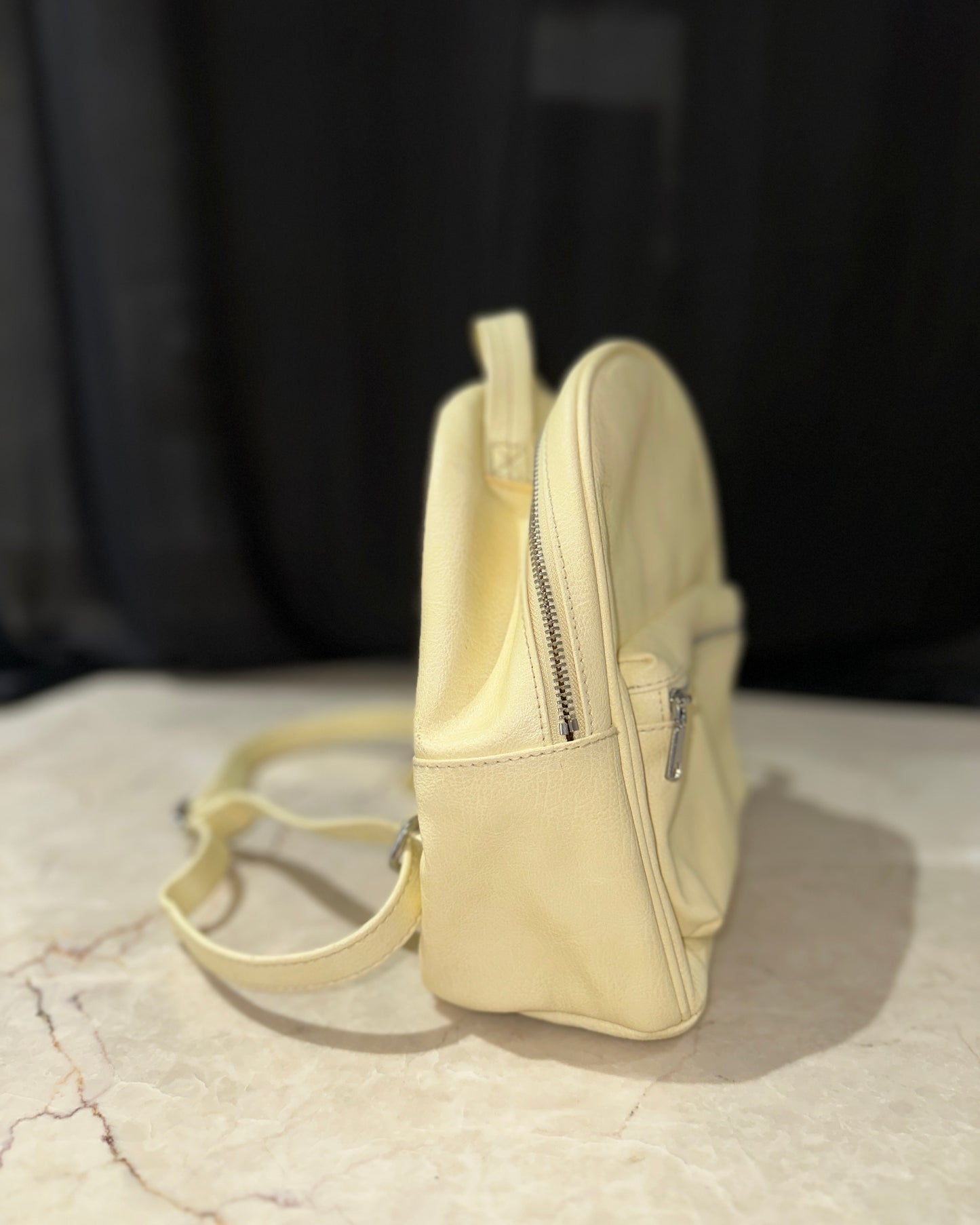 Light yellow small backpack