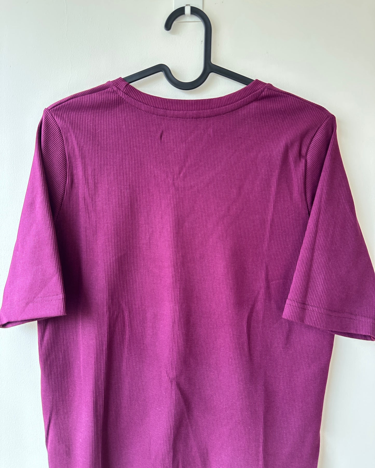 Purple ribbed top