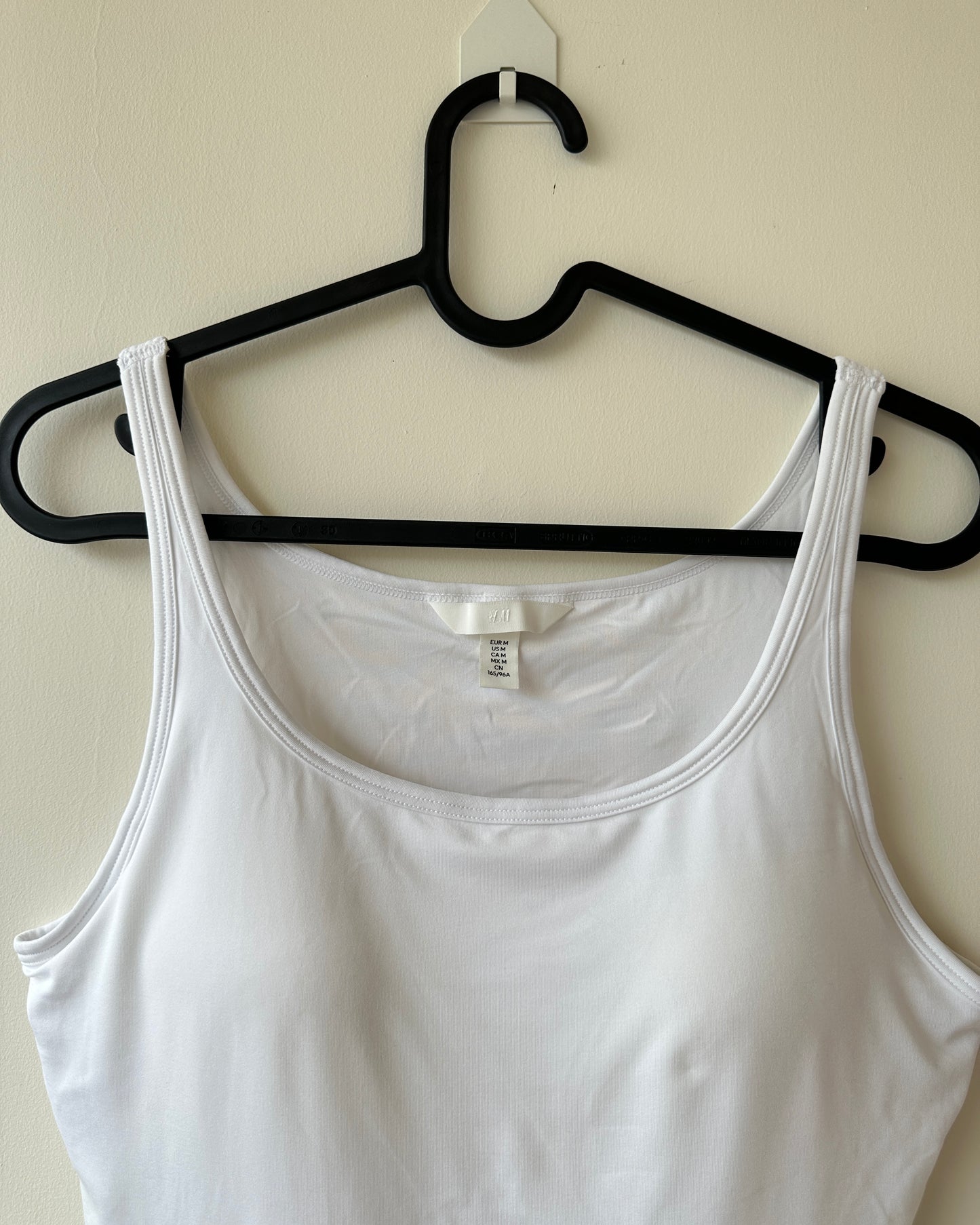 White padded tank top