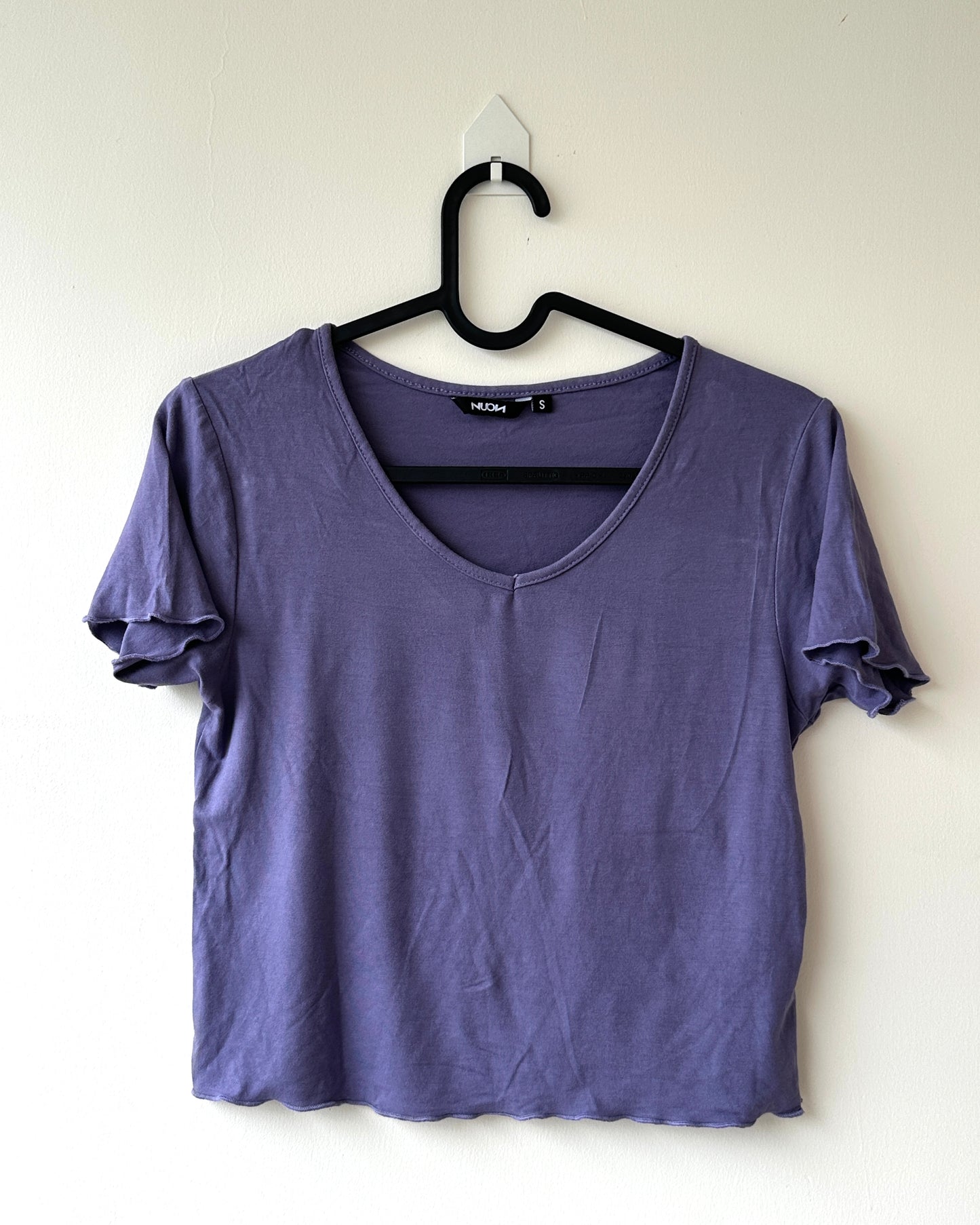Purple crop top