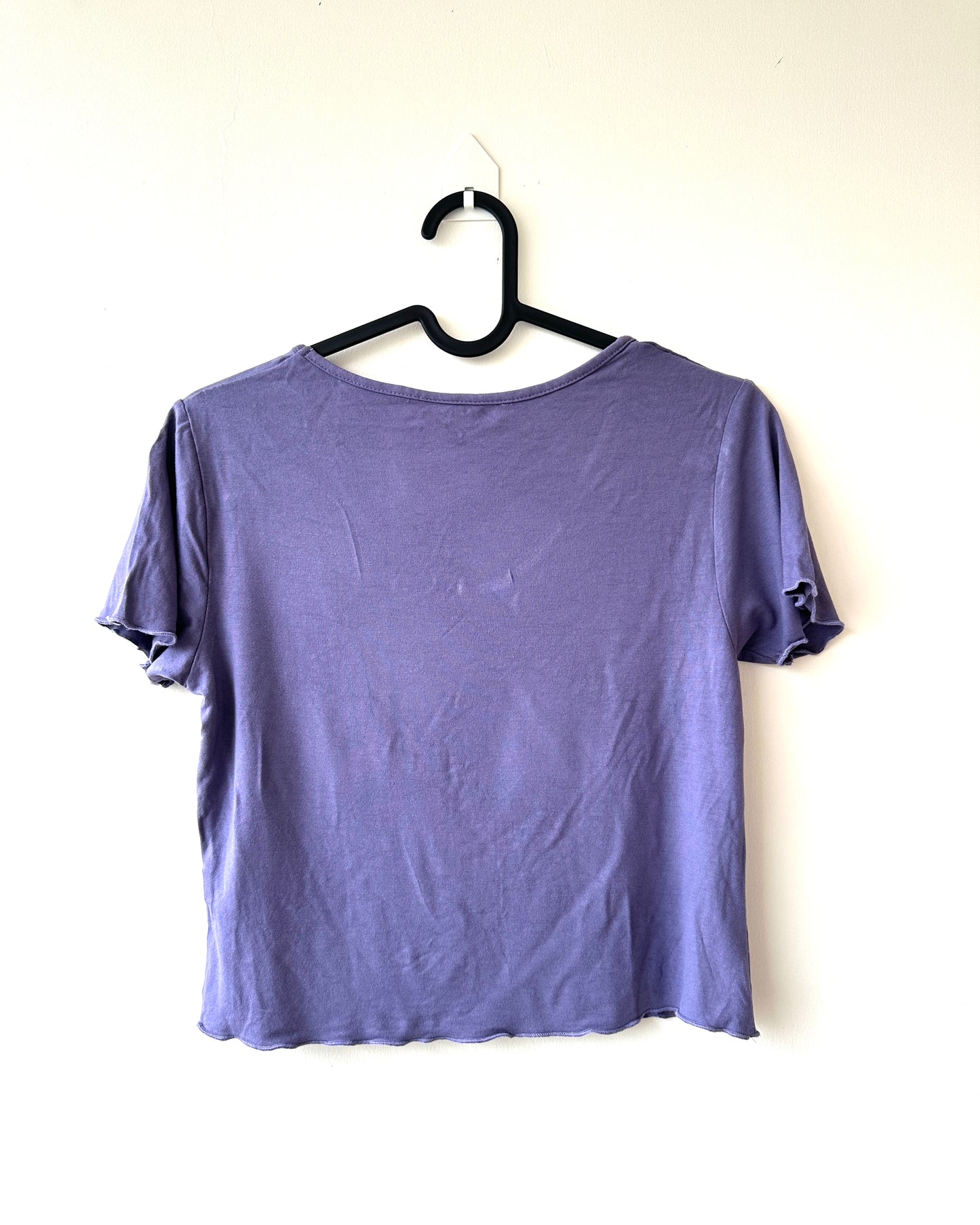 Purple crop top