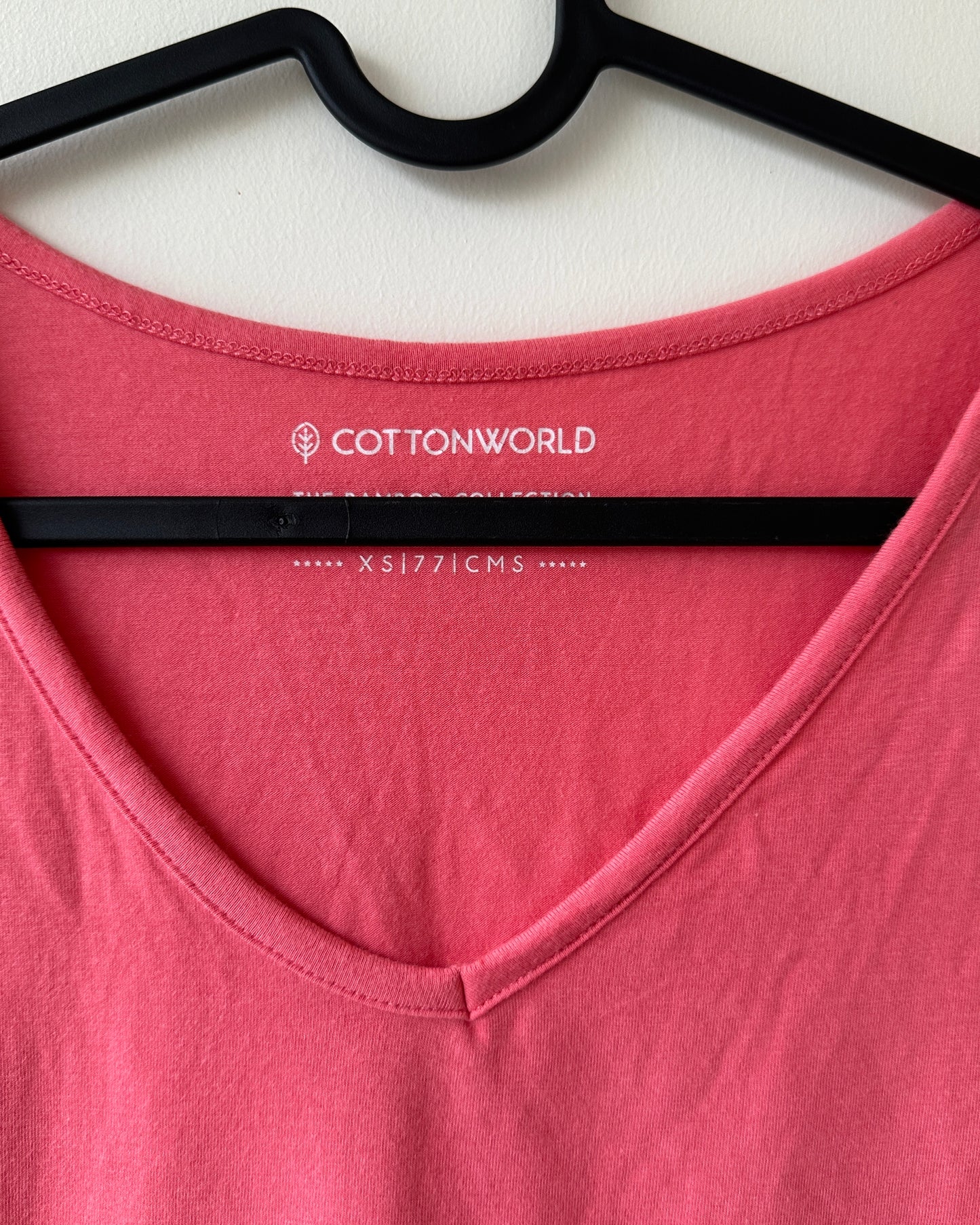 Pink oversized cotton T-shirt