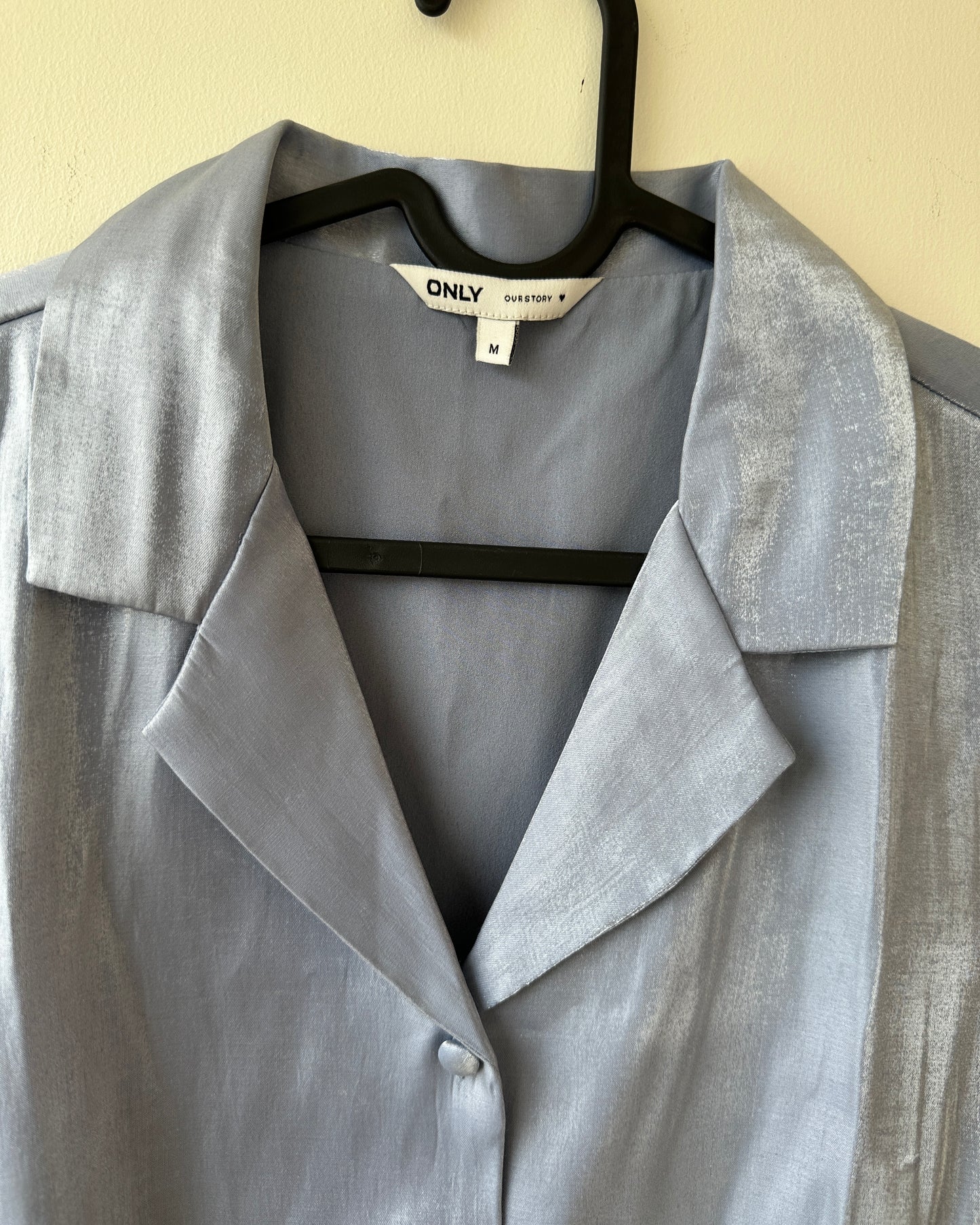 Blue shimmer top