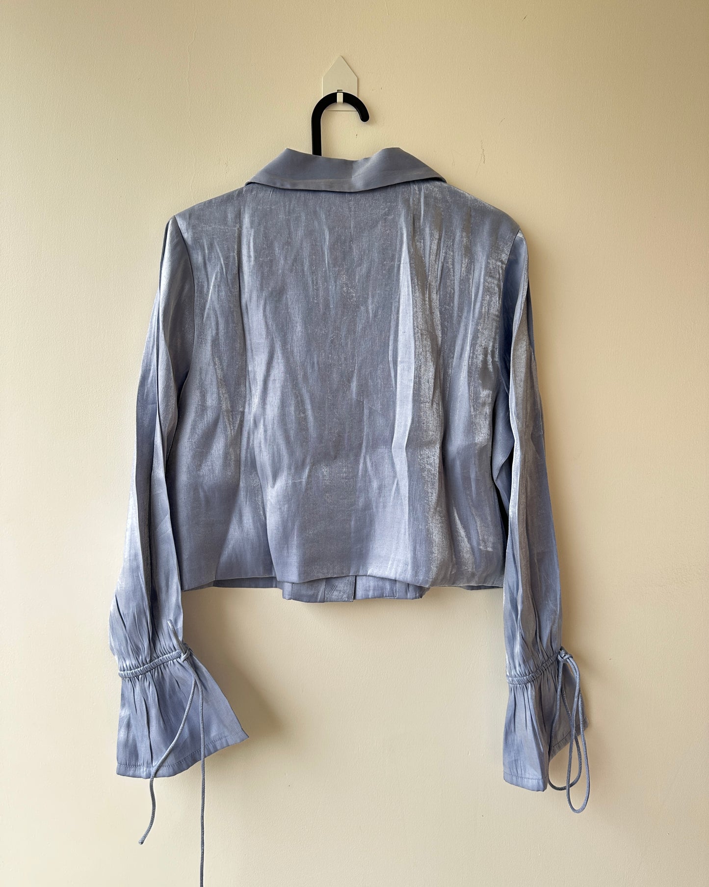 Blue shimmer top