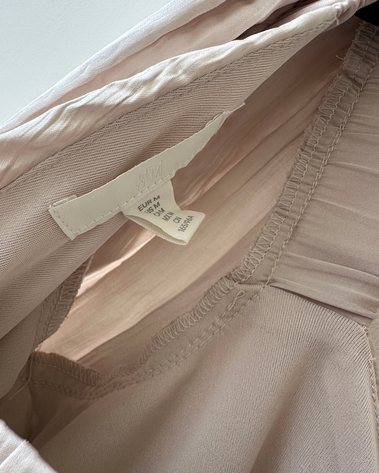 Beige satin crop top with stones