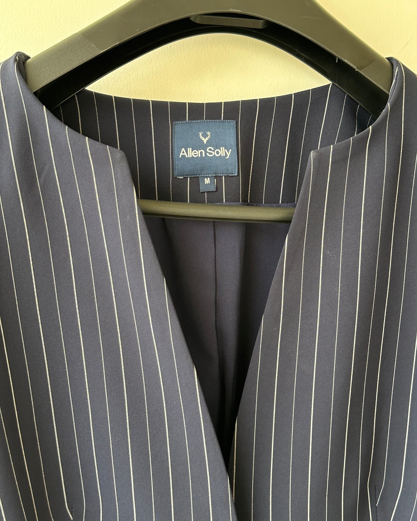 Navy blue striped blazer