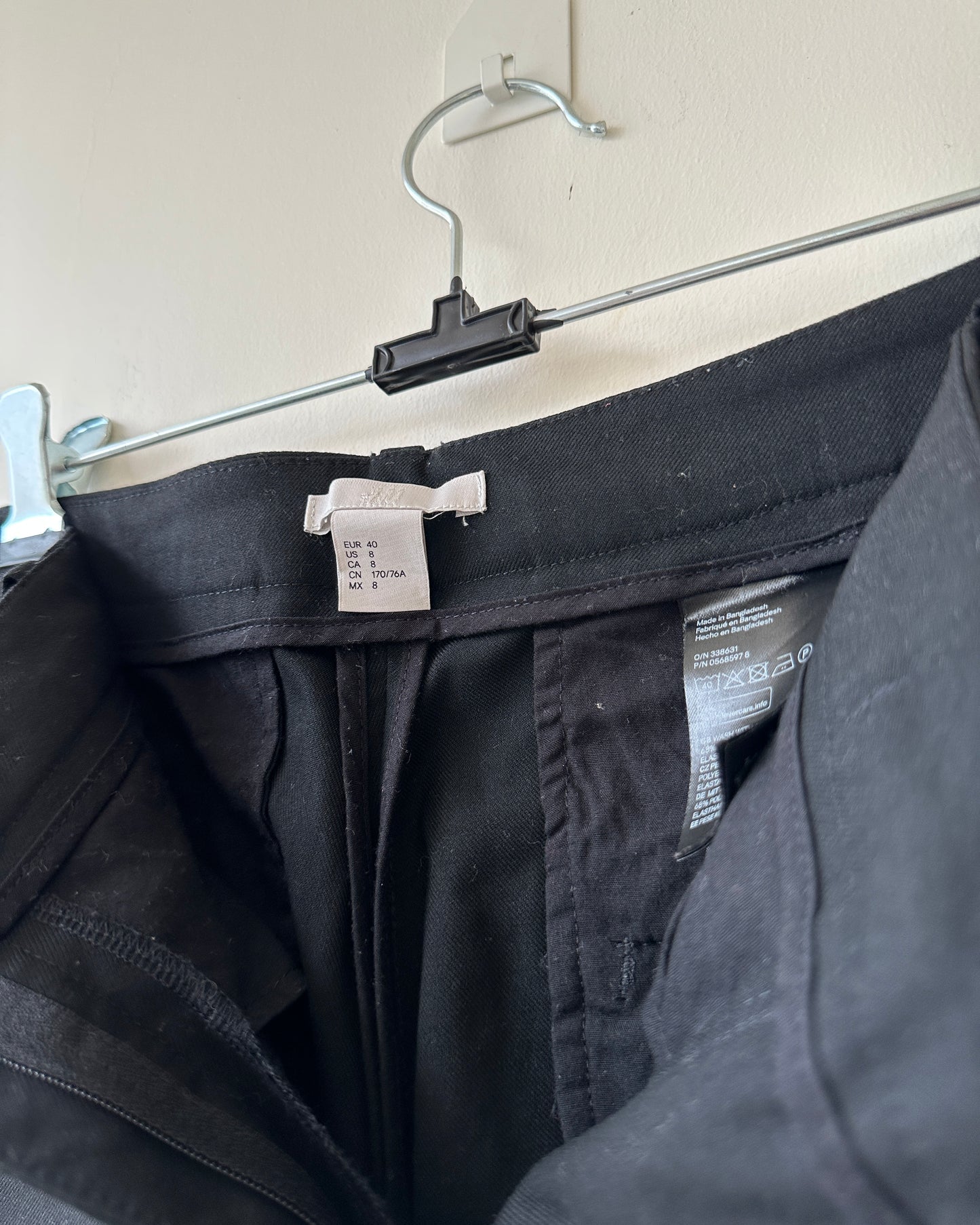 Black formal trousers