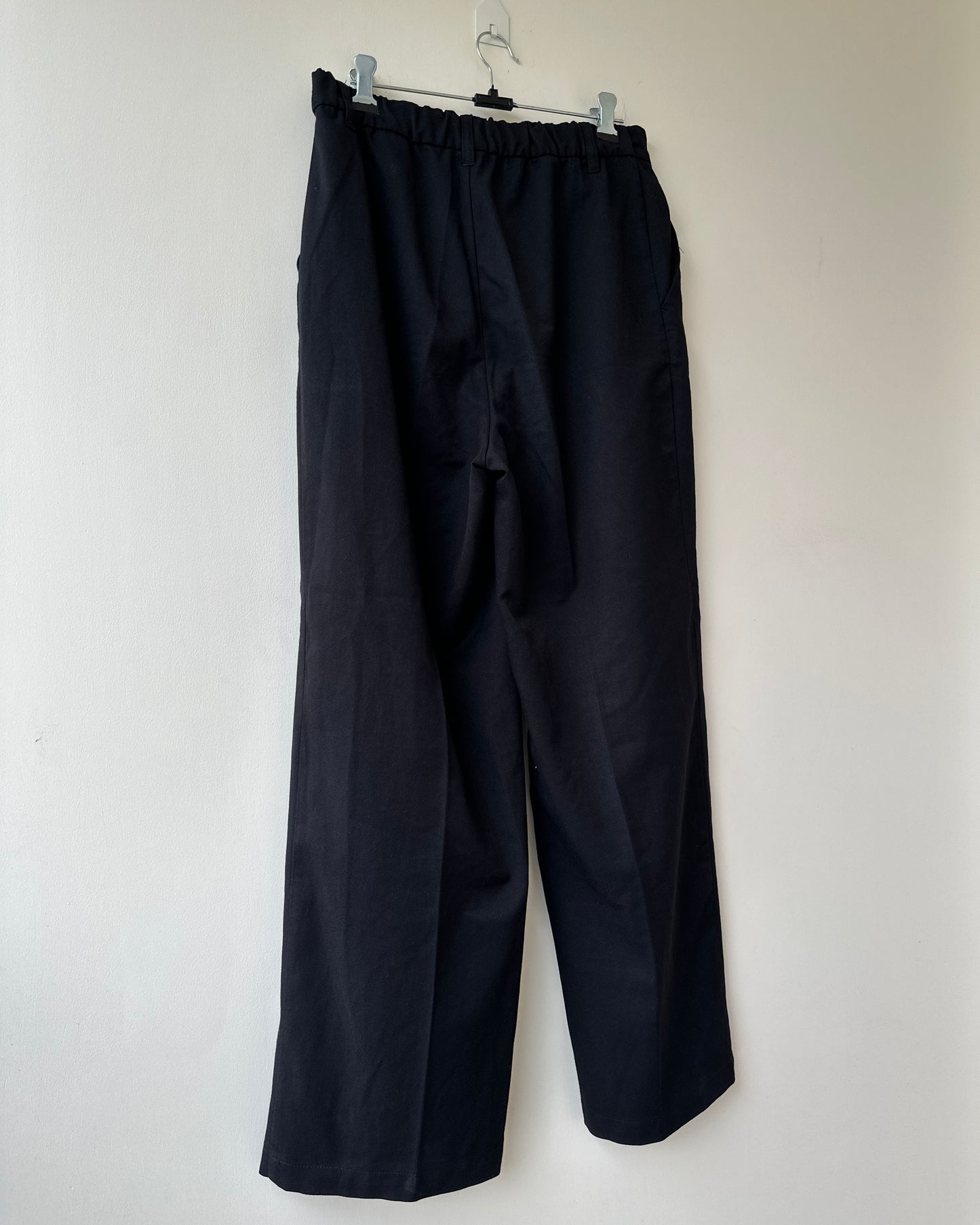 Black full length trousers