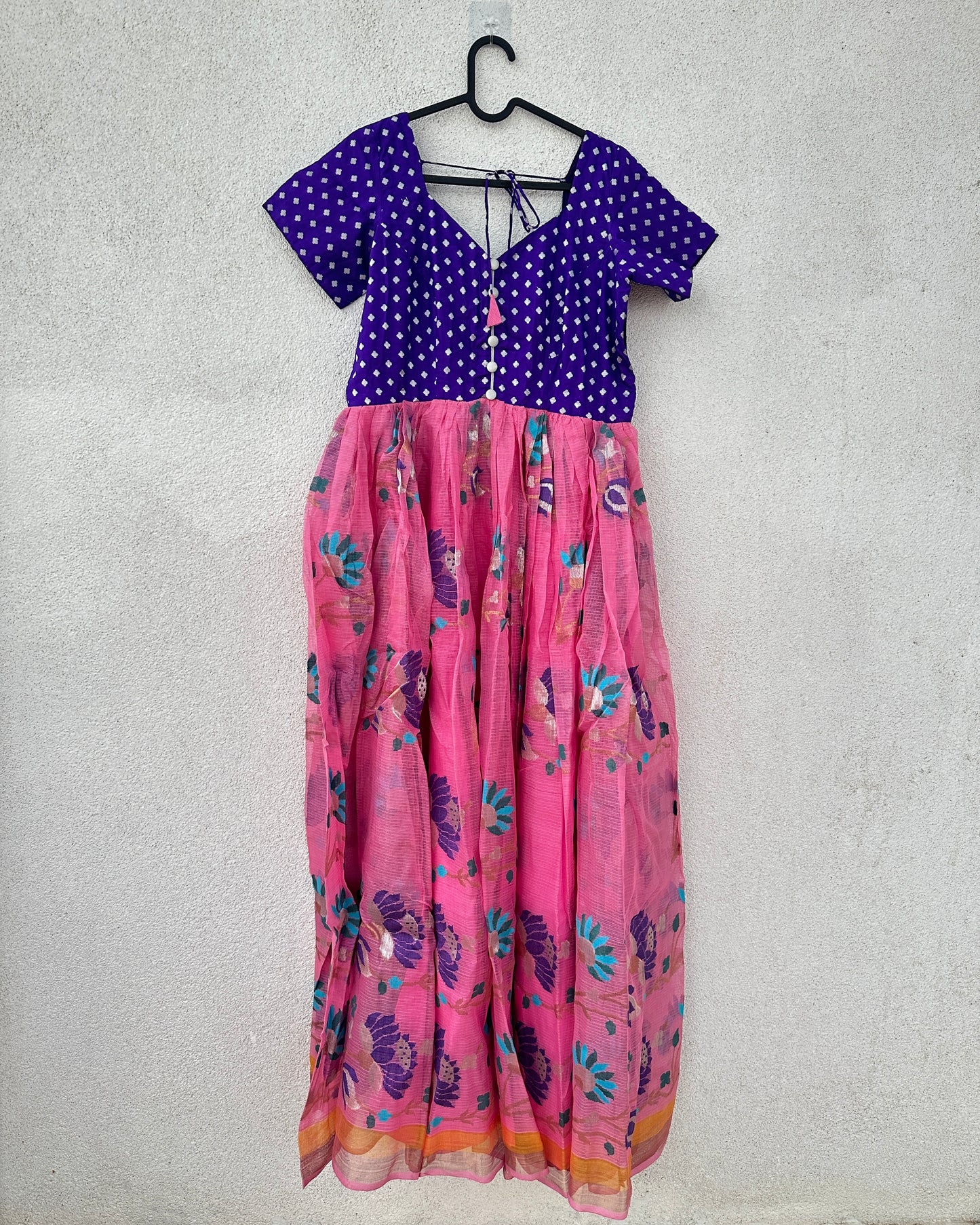 Purple and pink kota salwar