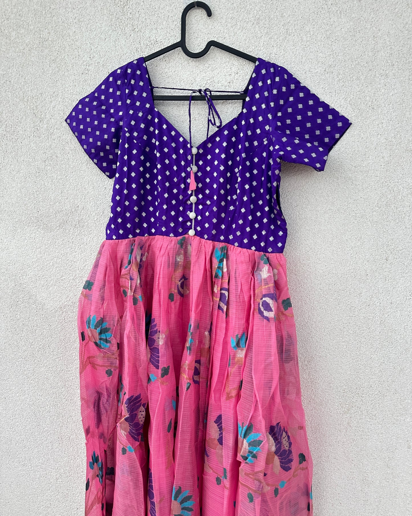 Purple and pink kota salwar