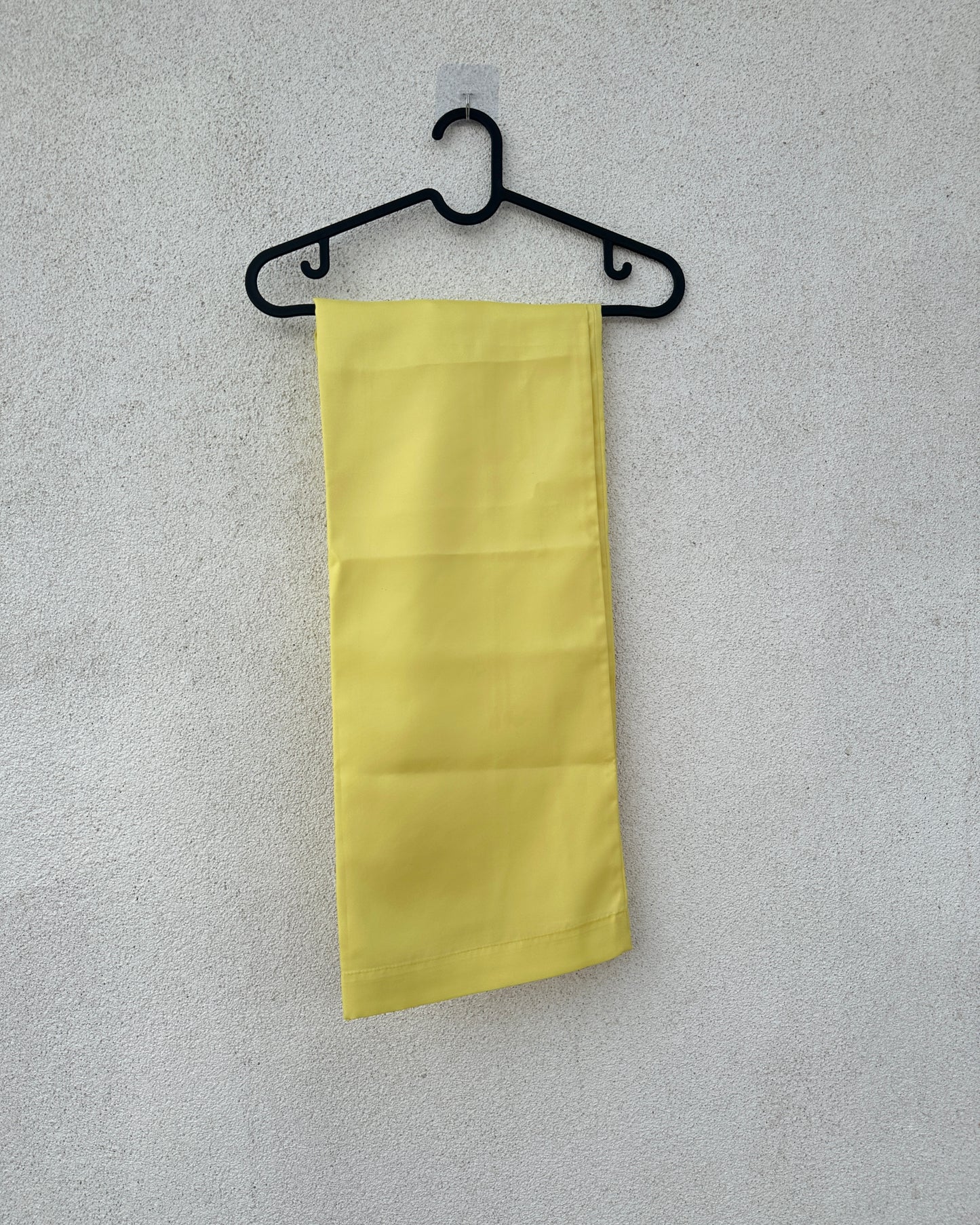 Yellow handpainted organza kurta set