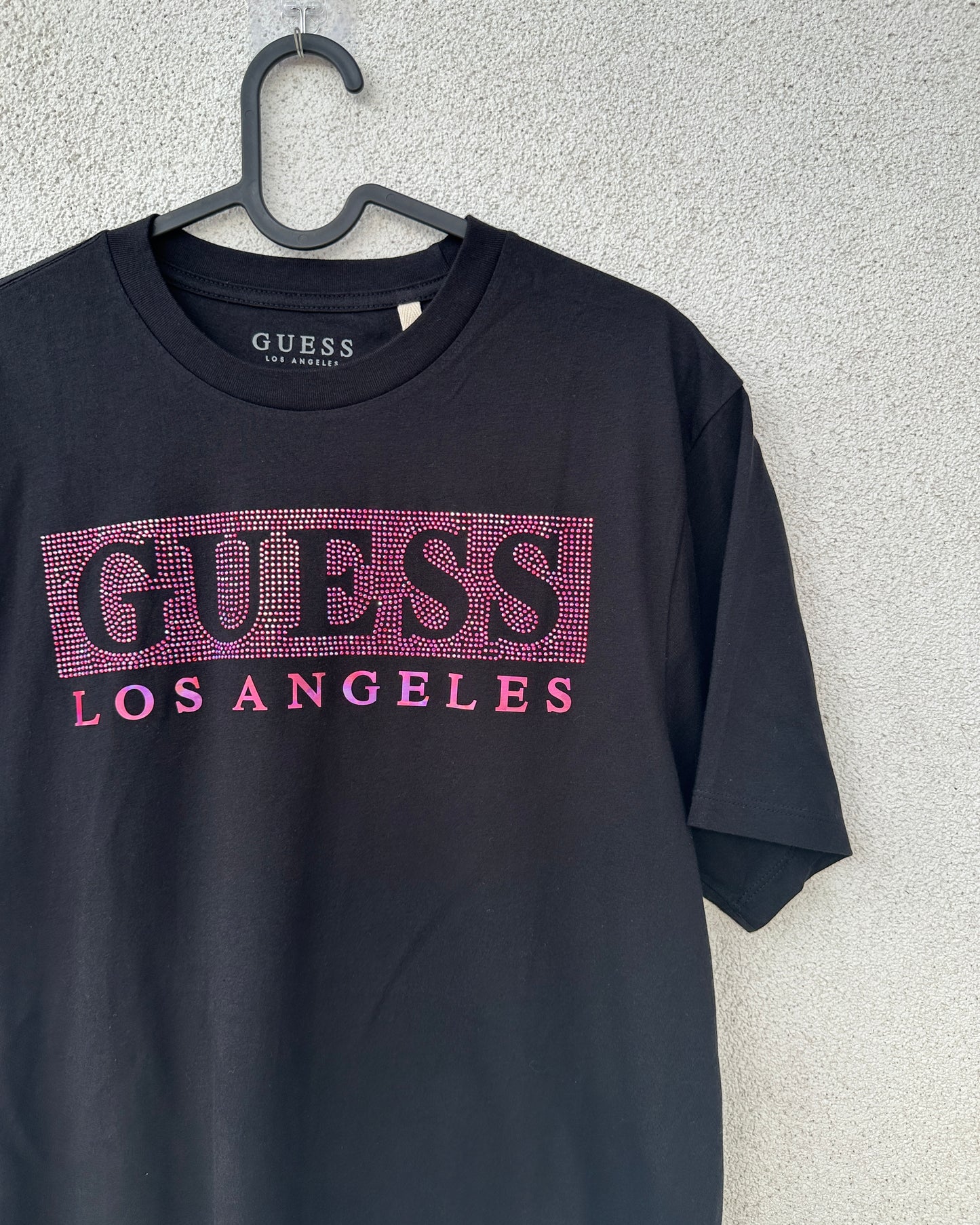 Black T shirt with sequins
