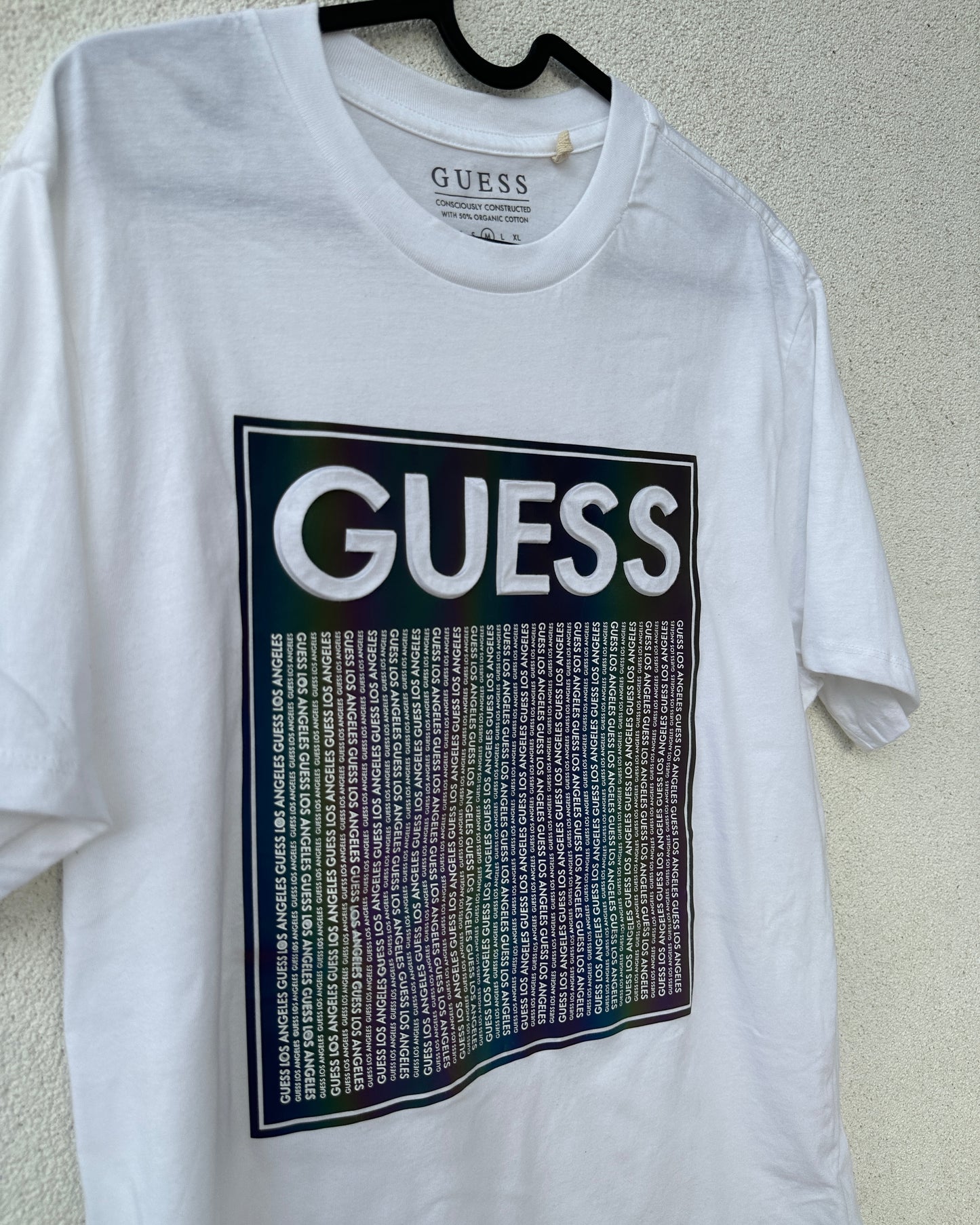 White signature logo T shirt