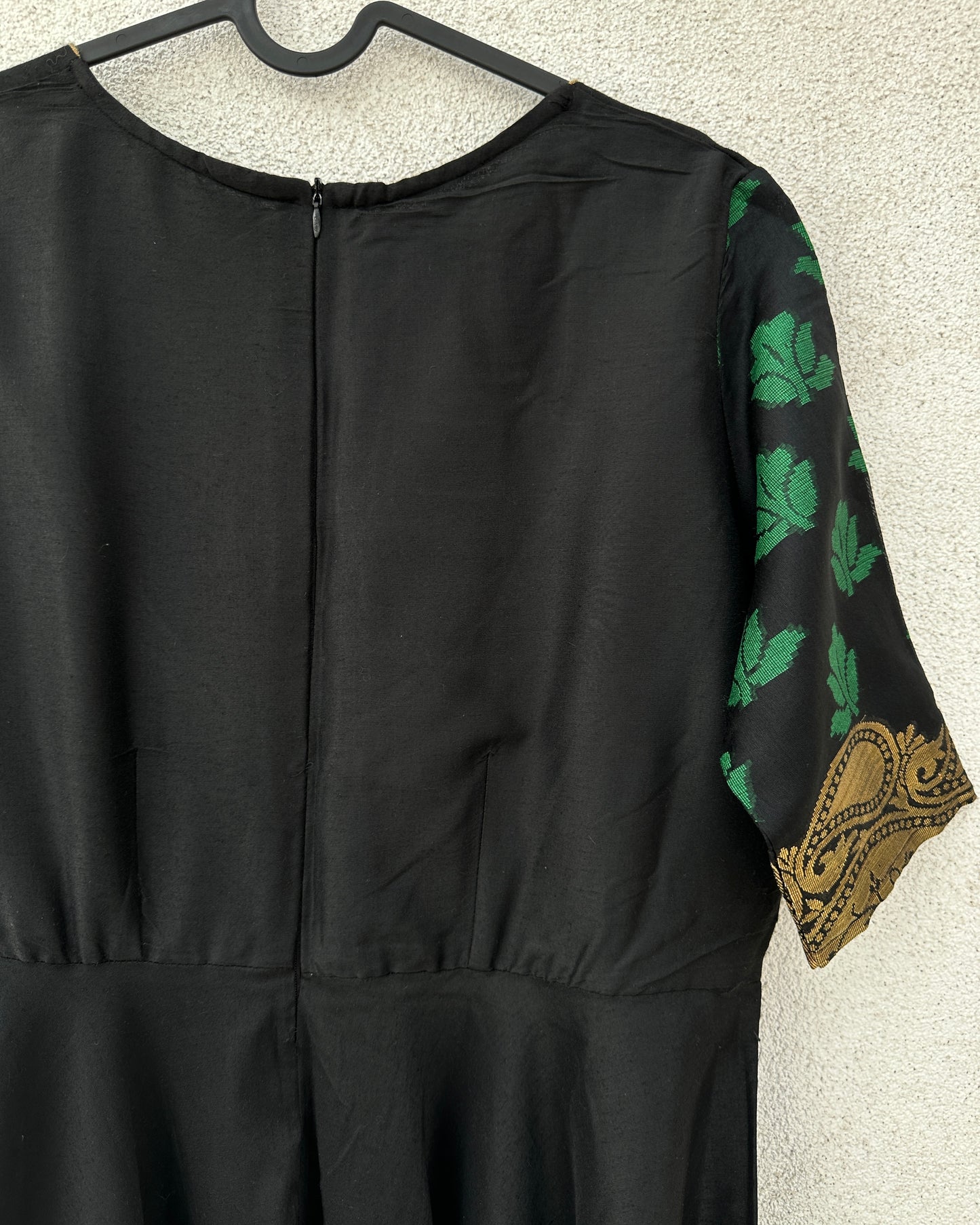 Black and gold kurta
