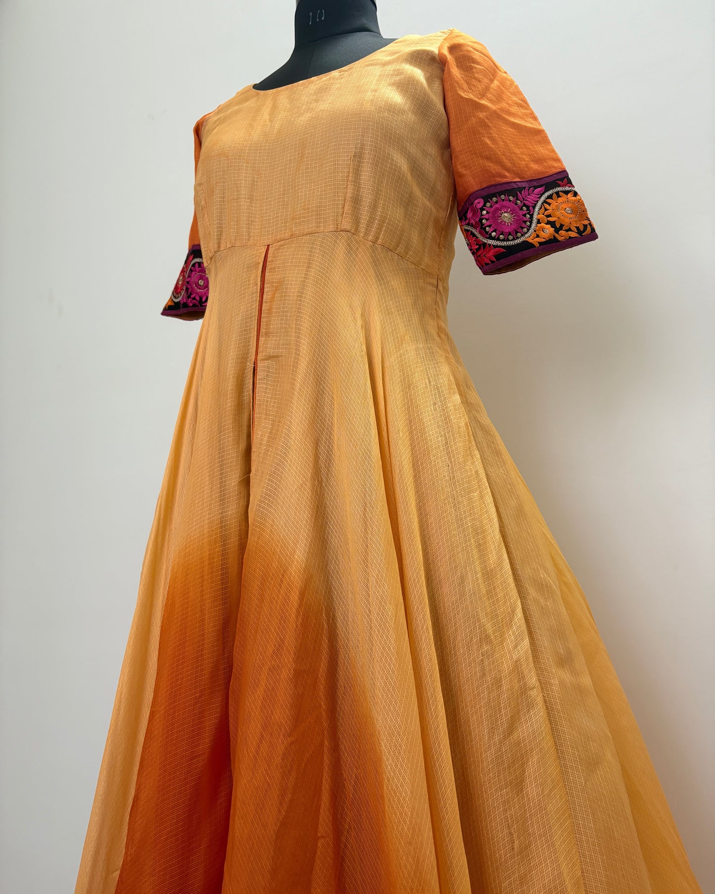 Orange shaded kota salwar
