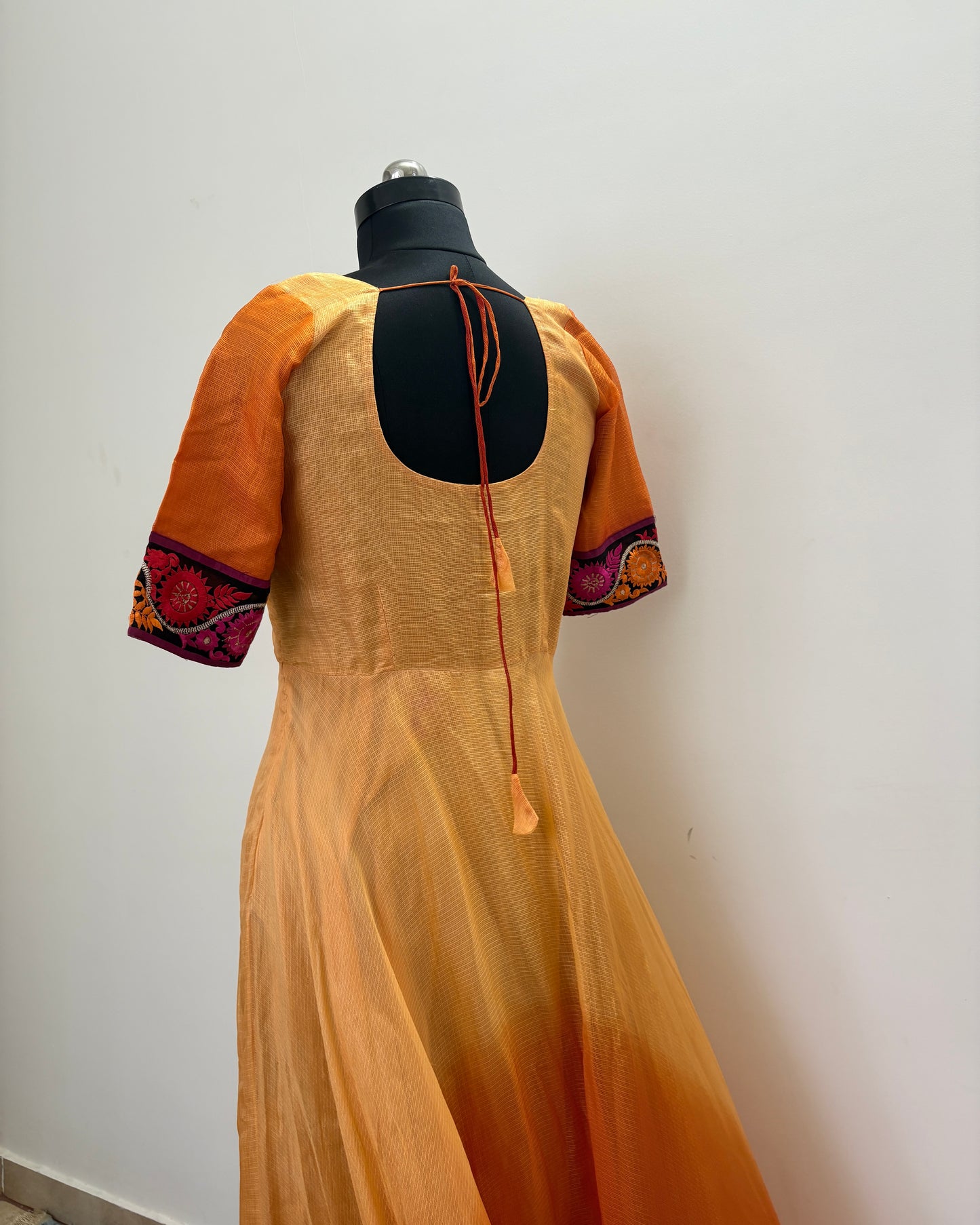 Orange shaded kota salwar