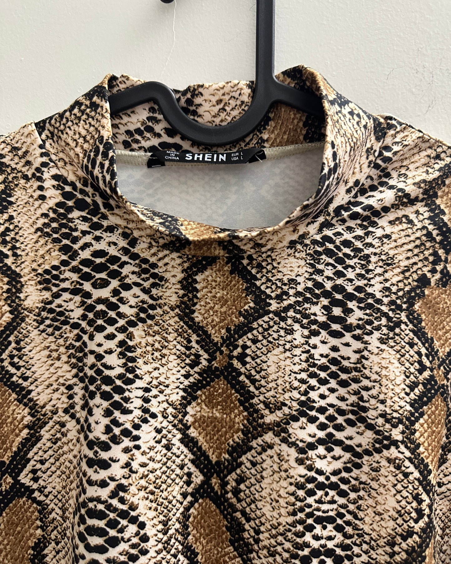 Body fit animal print top (stretchable)