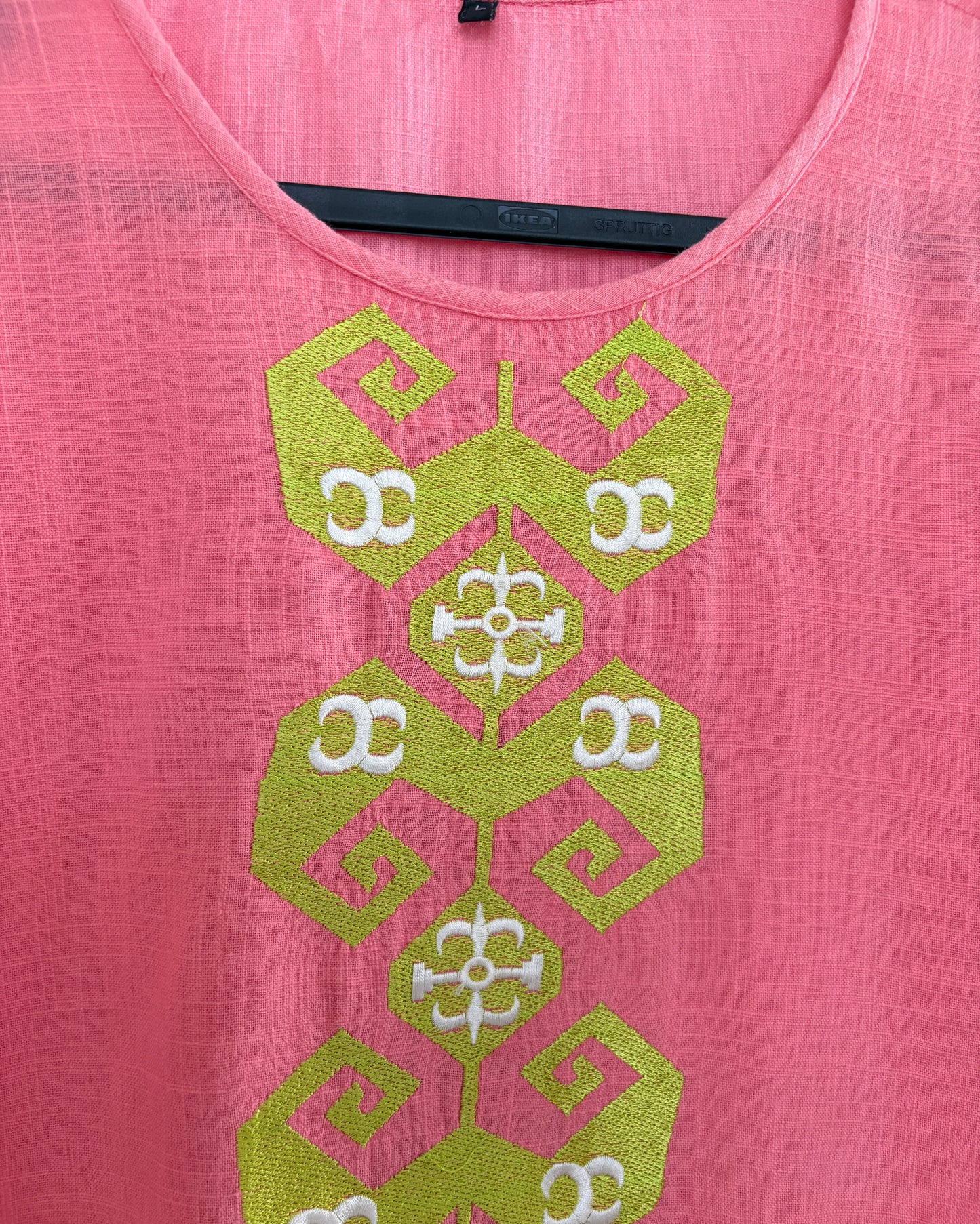 Peach and green kurta