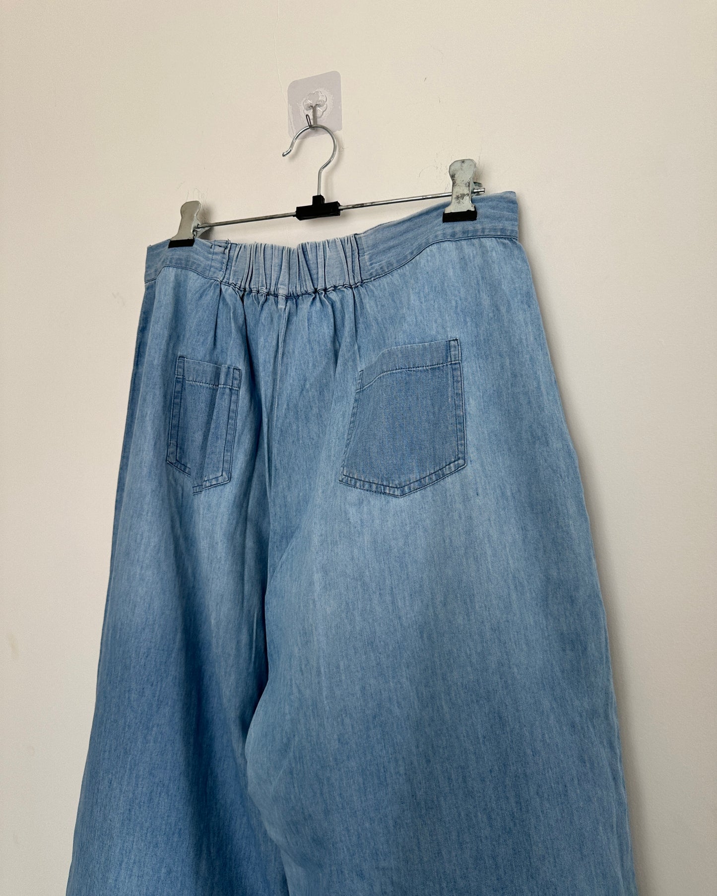Wide legged denim pants