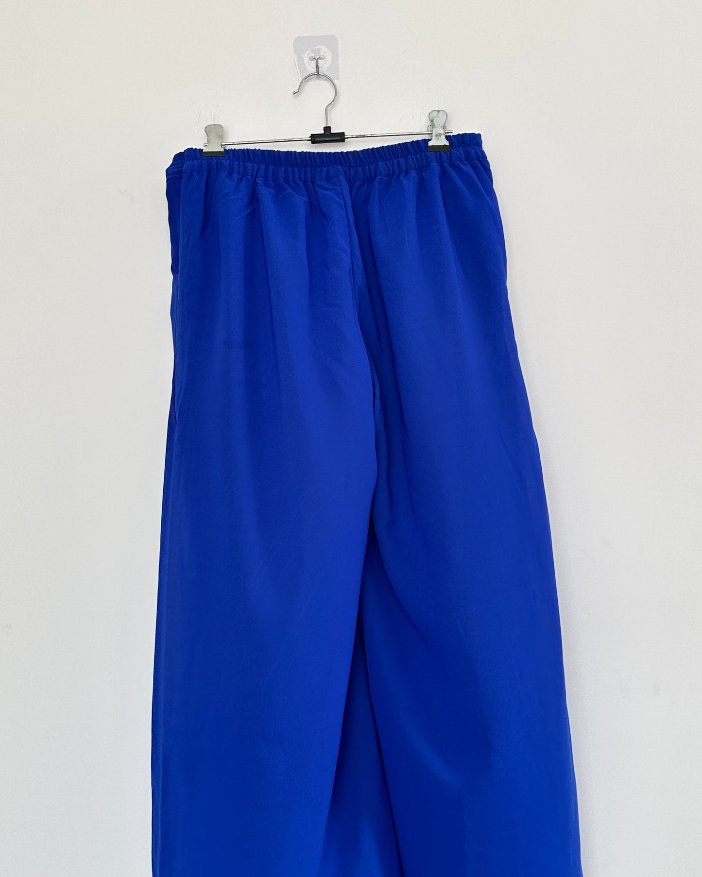 Electric blue georgette palazzos
