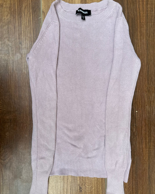 Dust pink knit top