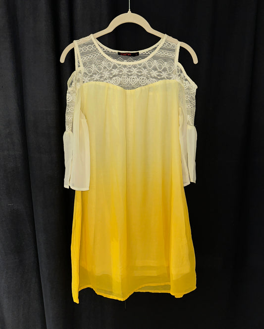 Yellow shaded dress