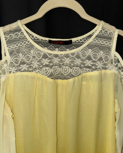 Yellow shaded dress
