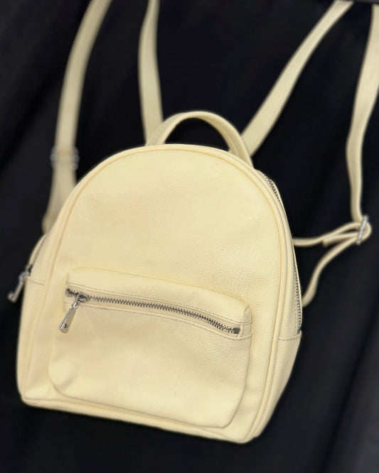 Light yellow small backpack