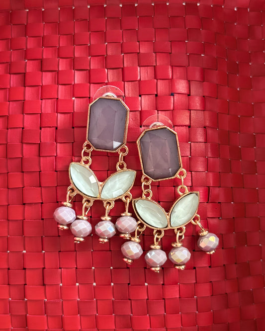 Multicolor drop earrings
