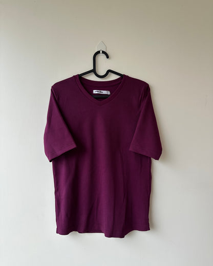 Purple ribbed top