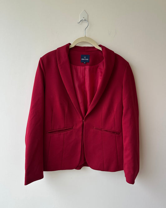 Red blazer with front pockets