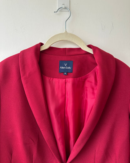 Red blazer with front pockets