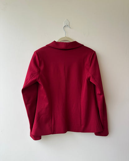 Red blazer with front pockets