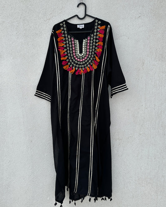 Black kurta set