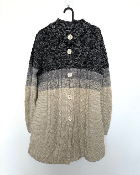 Black and beige sweater
