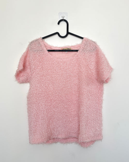 Baby pink fleece top
