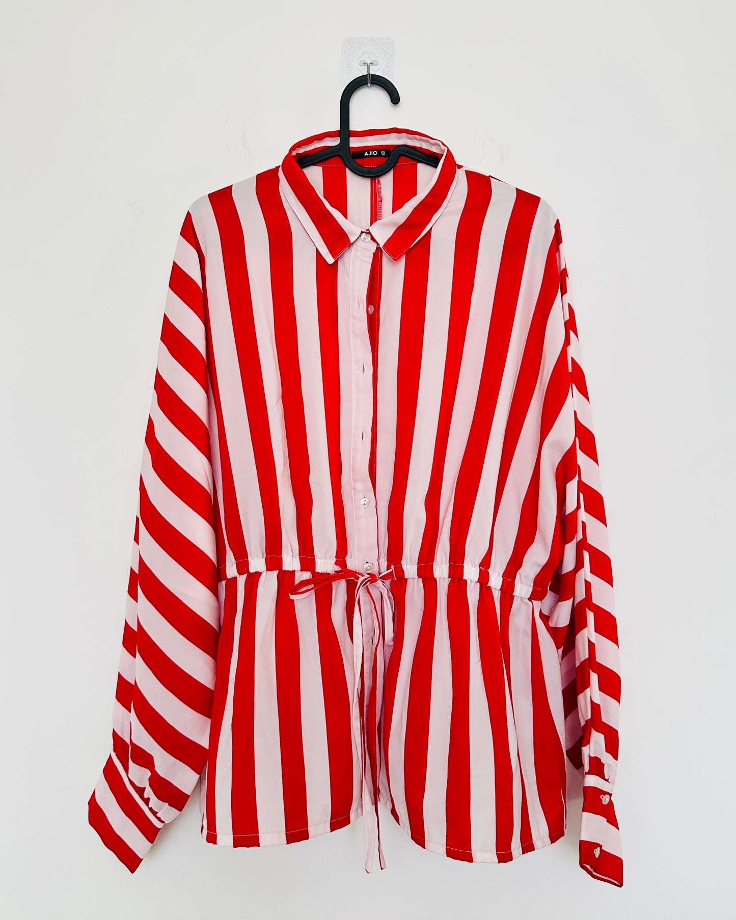 Red and white striped shirt (Loose fit)
