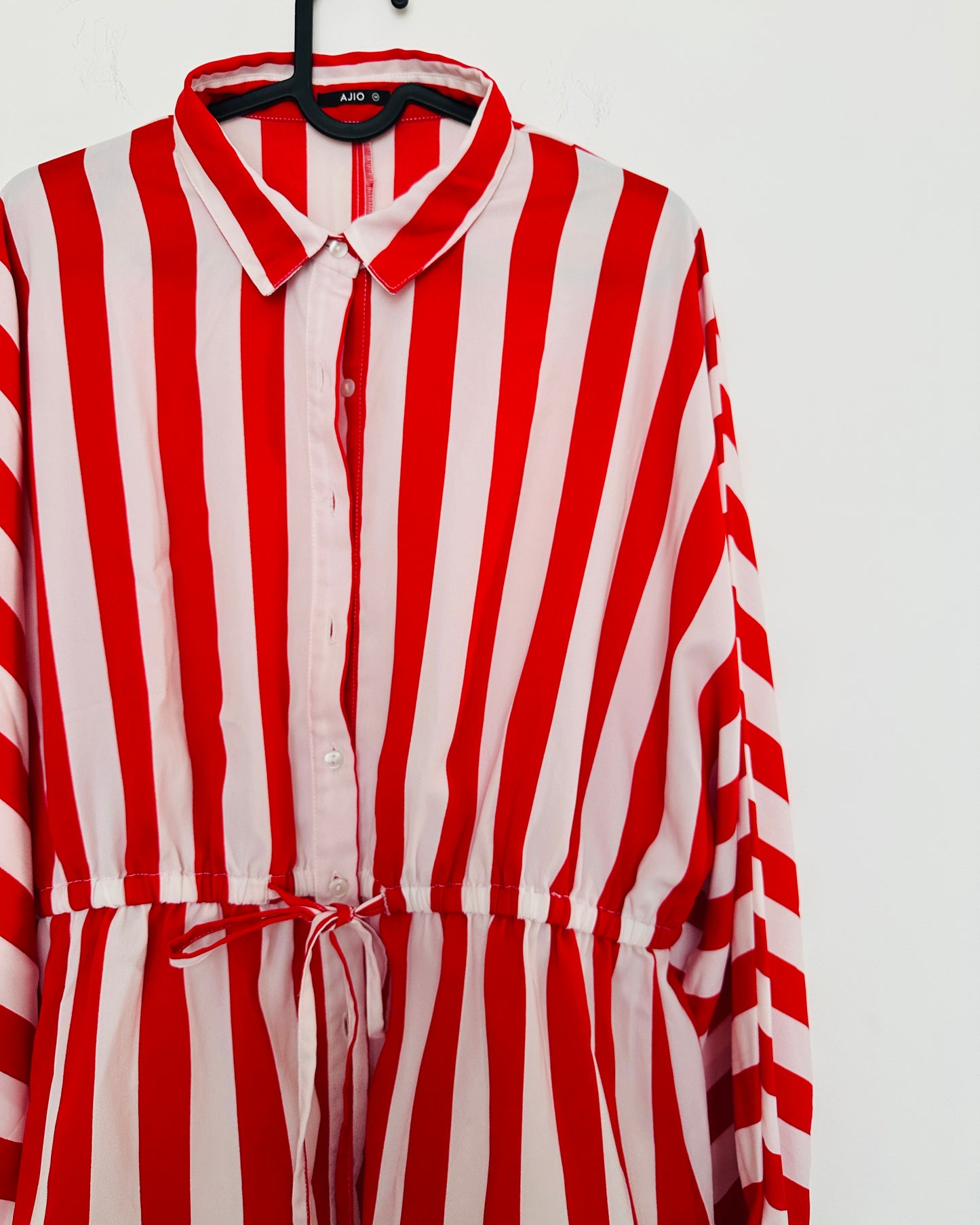 Red and white striped shirt (Loose fit)