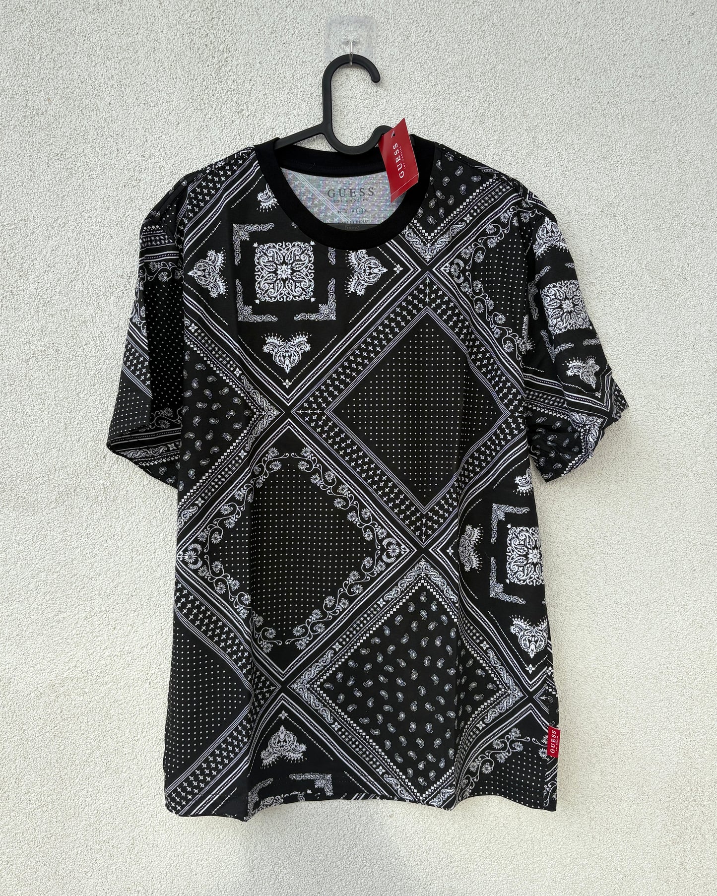 Black printed T-shirt