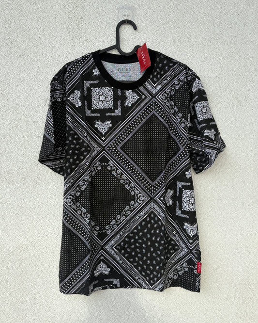 Black printed T-shirt