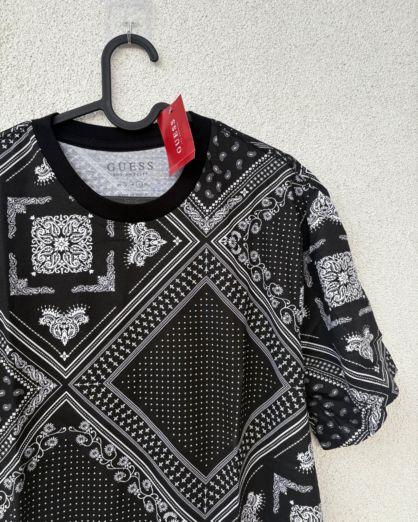 Black printed T-shirt